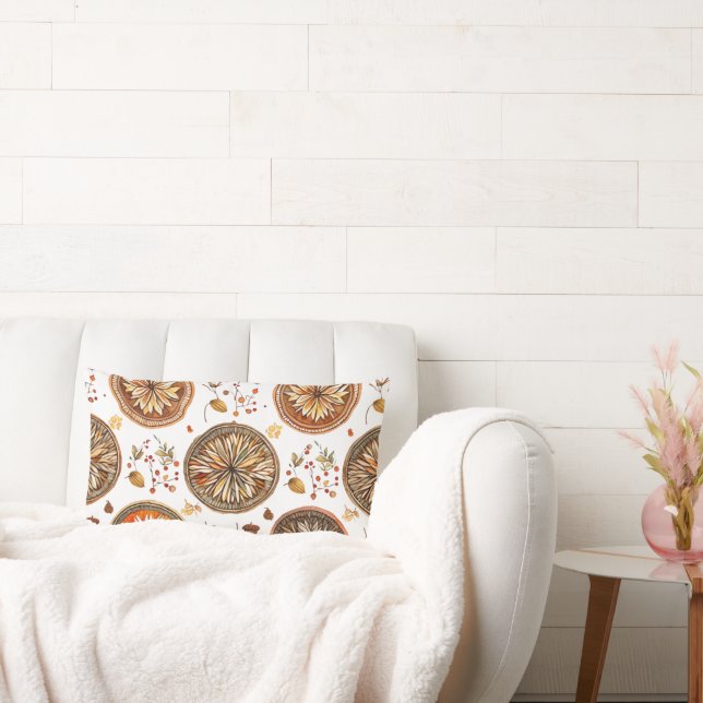 Cojín Lumbar Patrón de Mandala de otoño (Sofá)