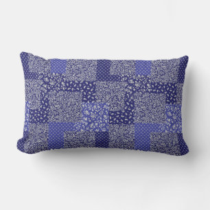 Cojín Lumbar Patrón de mosaico Chintz sombras de punto de polka