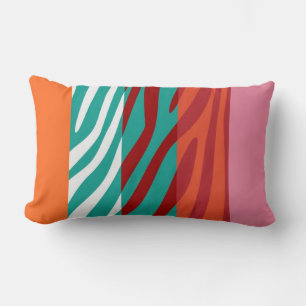 Cojín Lumbar Patrón de piel de impresión de cebra retro 7
