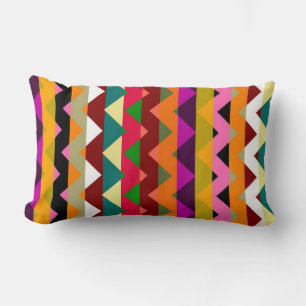 Cojín Lumbar Patrón de rayas aztecas chevron Zigzag 12