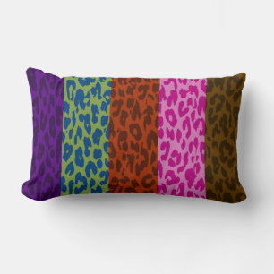 Cojín Lumbar Patrón de rayas de piel de leopardo multicolor 8