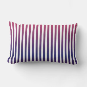 Cojín Lumbar Patrón de rayas ombre púrpura