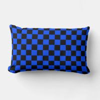 Patrón de tablero de ajedrez azul y negro
