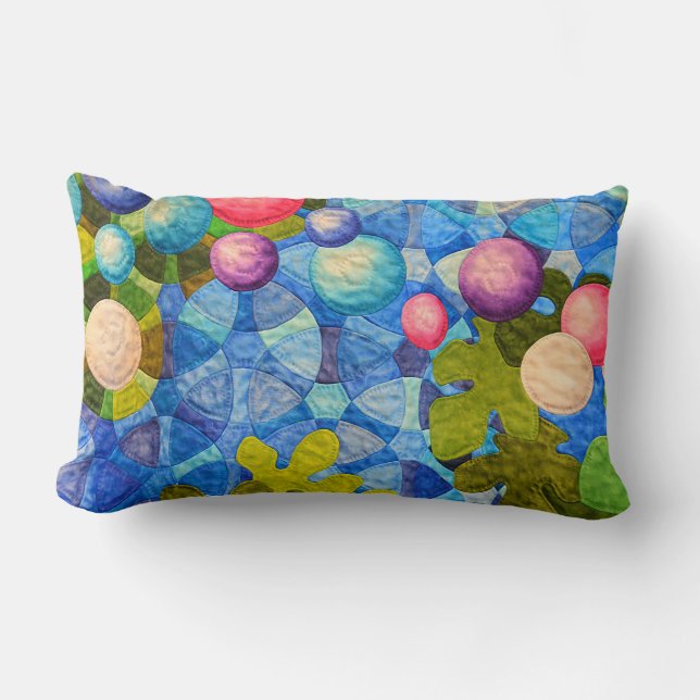 Cojín Lumbar Patrón de tejido contemporáneo (Anverso)