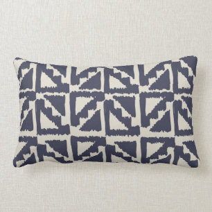 Cojín Lumbar Patrón de triángulo de Ikat de la impresión tribal