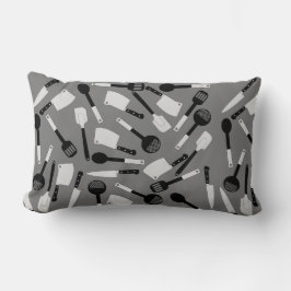 Cojín Lumbar Patrón de utensilios de cocina