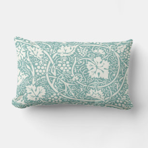 Cojín Lumbar Patrón de uva William Morris turquesa