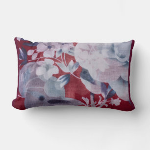 Cojín Lumbar Patrón Decorativo Floral Cálido