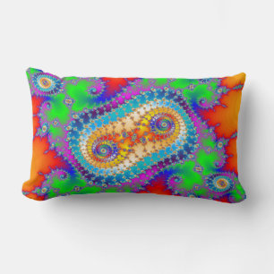 Cojín Lumbar Patrón espiral colorido