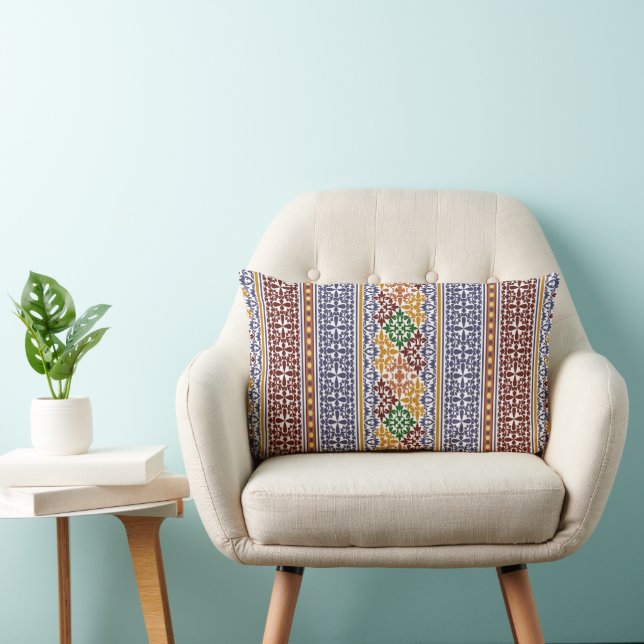 Cojín Lumbar patrón étnico elegante (Silla)