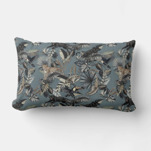 Cojín Lumbar Patrón exótico de selva tropical Pantera Leopardo