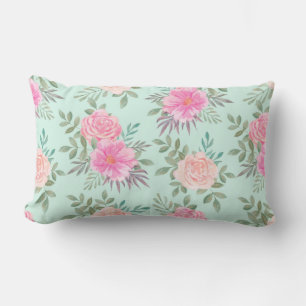 Cojín Lumbar Patrón floral