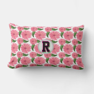 Cojín Lumbar Patrón floral de acuarela personalizado 