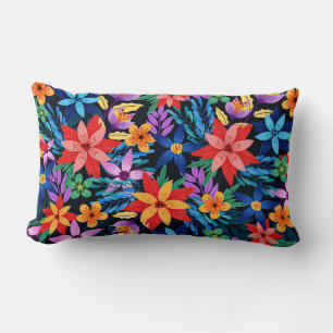Cojín Lumbar Patrón Floral Exótico Colorido-68578