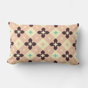 Cojín Lumbar Patrón floral geométrico continuo