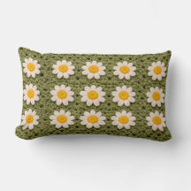 Patrón Floral Retro de Ganchillo Estético de Abuel