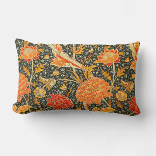 Cojín Lumbar Patrón floral vintage de William Morris Cray