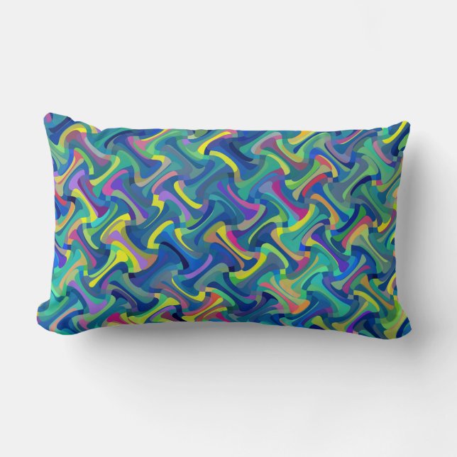 Cojín Lumbar Patrón multicolor (Anverso)