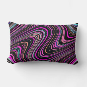 Cojín Lumbar Patrón rosa púrpura magenta