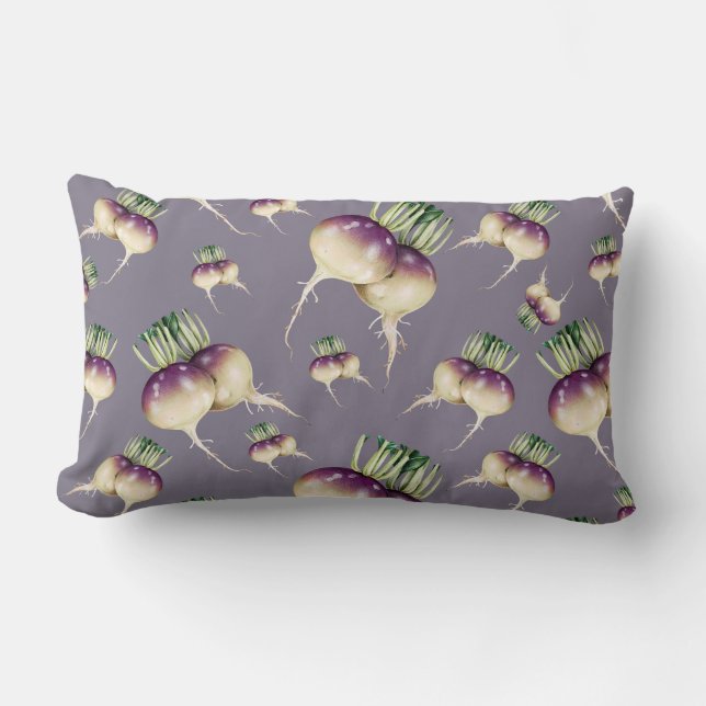 Cojín Lumbar Patrón Turnip (Anverso)