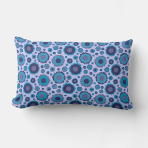 Cojín Lumbar Patrones de soles de colores azules múltiples lind