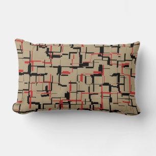 Cojín Lumbar Patrones rojo y negro de Guay