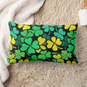 Cojín Lumbar Pattern St. Patrick's Day Clovers