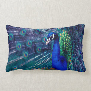 Cojín Lumbar Pavo Azul