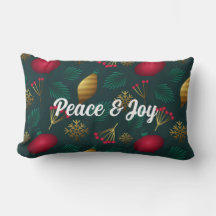 Paz Y Alegría Navidades Lumbar Pillow