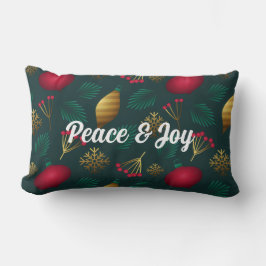 Cojín Lumbar Paz Y Alegría Navidades Lumbar Pillow