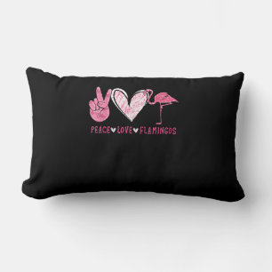 Cojín Lumbar Peace Love Flamingo Flamingo Lover
