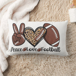 Cojín Lumbar Peace Peace Love Football USA – Patriotic Sports