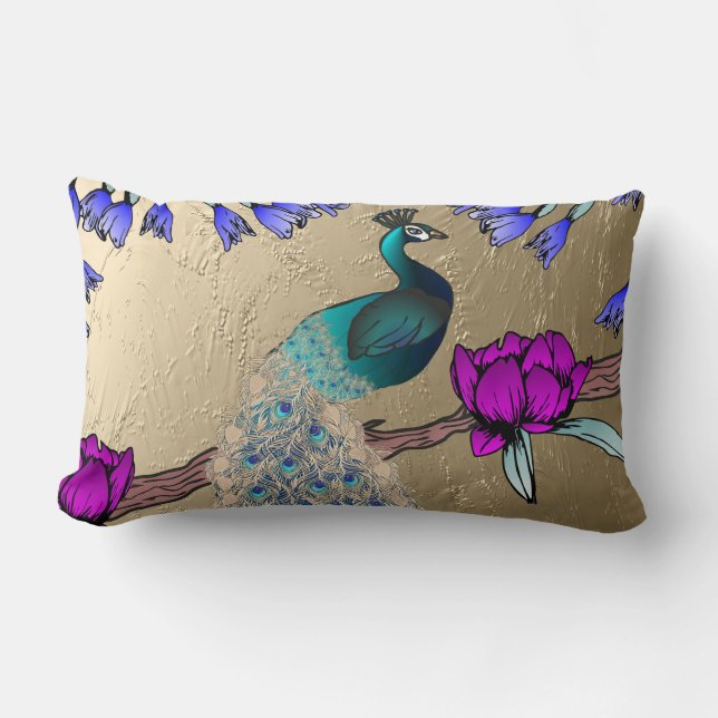 Cojín Lumbar Peacock (Anverso)