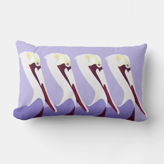 Cojín Lumbar Pelican Pelicans Lumbar Pillow (Anverso)