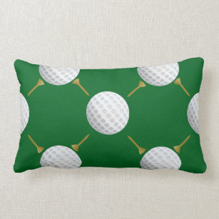 Cojín Lumbar Pelota de golf y camisetas adaptables en verde