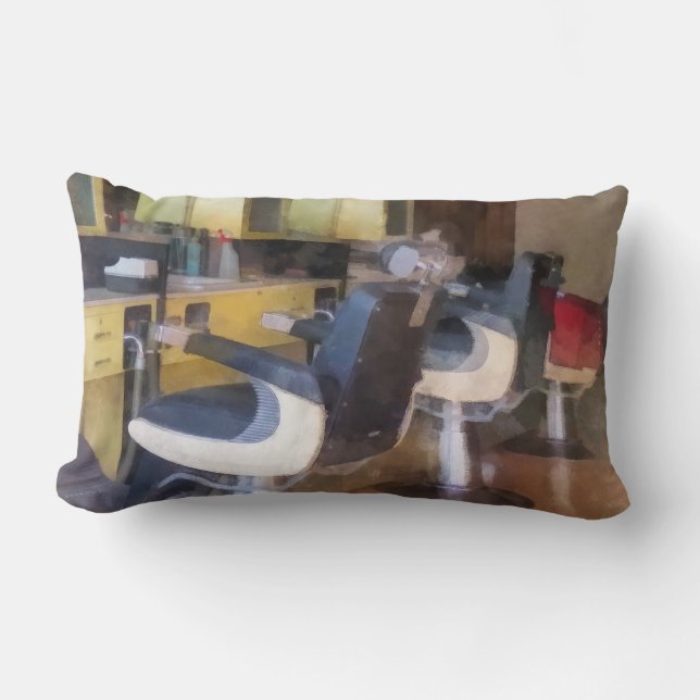 Cojín Lumbar Peluquería de pueblo (Anverso)