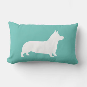 Cojín Lumbar Pembroke Welsh Corgi Dog Silhouette