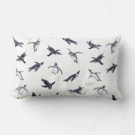 Cojín Lumbar Penguin Squadron | Ocean Art Design