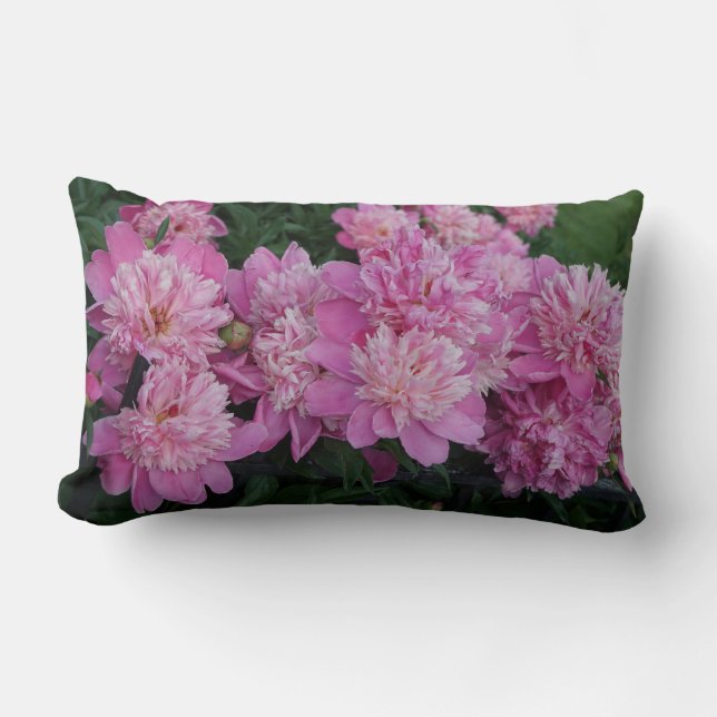 Cojín Lumbar Peonies (Anverso)