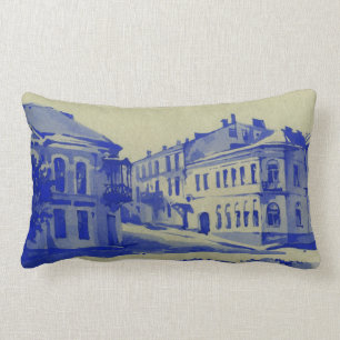 Cojín Lumbar Pequeñas calles en la ciudad vieja