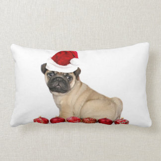Cojín Lumbar Perro del barro amasado del navidad