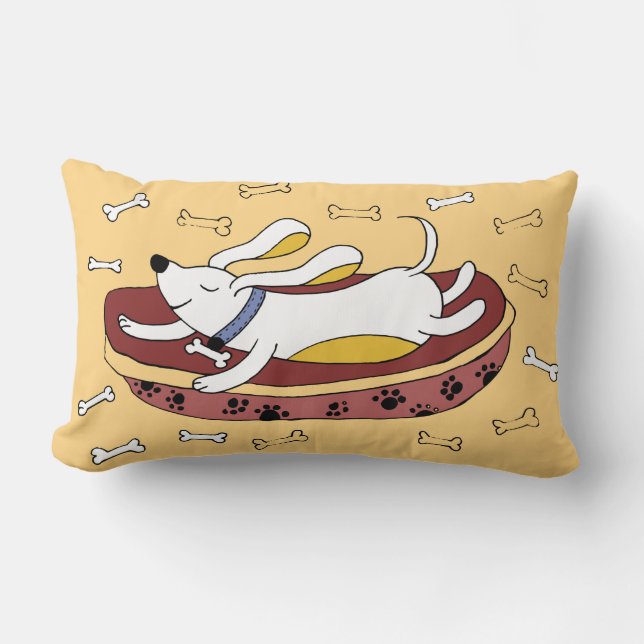 Cojín Lumbar Perro dormido 2 (Anverso)