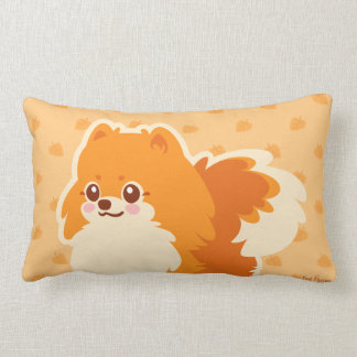 Cojín Lumbar Perro lindo Kawaii Pomeranian