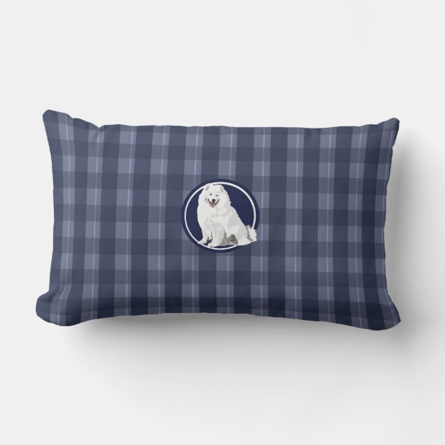 Cojín Lumbar Perro samoyed (Anverso)