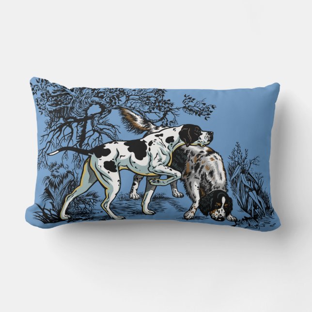 Cojín Lumbar perros cazadores (Anverso)