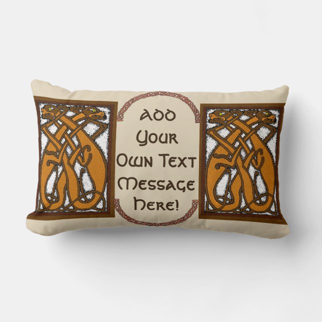 Cojín Lumbar Perros celtas Lumbar Pillow (Anverso)
