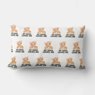 Cojín Lumbar Perros Corgi Lindos - Mi Nana Me Ama