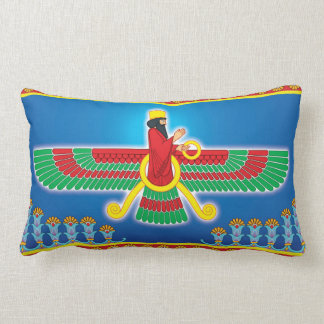 Cojín Lumbar Persa Faravahar del Zoroastrian