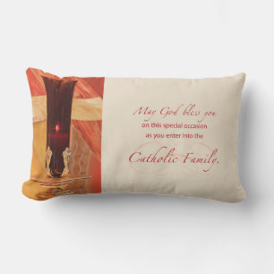 Cojín Lumbar Personaliza, Felicitaciones RCIA, Católico, Rojo