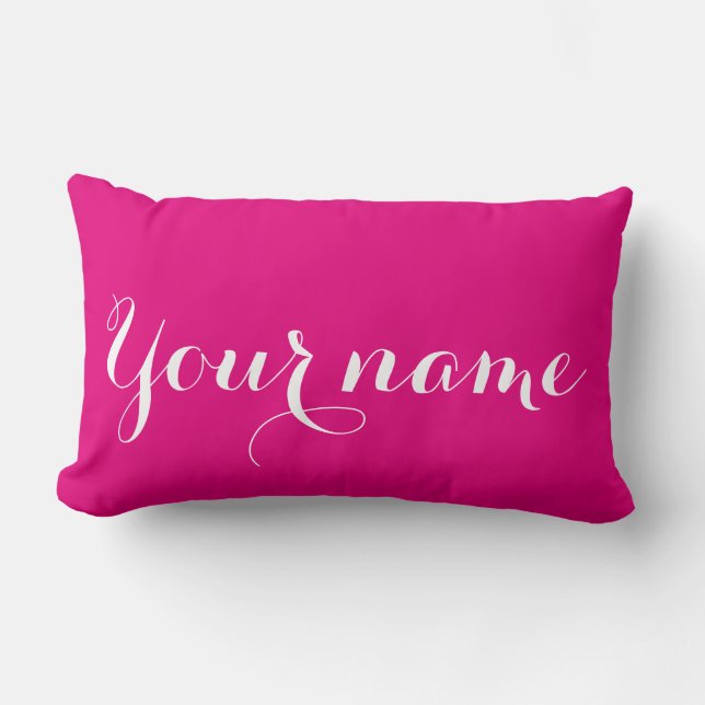 Cojín Lumbar Personaliza tu nombre Lumbar Pillow (Anverso)